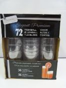 *Box of 72 Hi & Lo Ball Tumblers