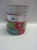 *4 Rolls of Kirklands Wire Edged Ribbon