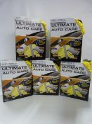 *5 Boxed Sets of The Ultimate Wash Dry & Polish Auto Car Care Kits