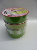 *4 Rolls of Kirklands Wire Edged Ribbon