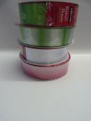 *4 Rolls of Kirklands Wire Edged Ribbon