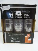 *Box of 72 Hi & Low Ball Tumblers
