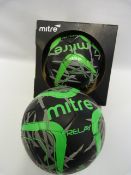 *2 Green MITRE RELAY FOOTBALLS