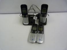 *PANASONIC FIVE DECT BLACK Telephone System