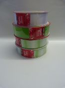 *4 Rolls of Kirklands Wire Edged Ribbon