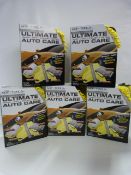*5 Boxed Sets of The Ultimate Wash Dry & Polish Auto Car Care Kits