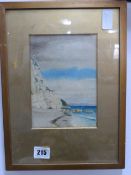 Gilt Framed Oil Painting of Bier