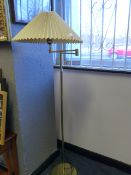 Brass Standard Lamp with Shade