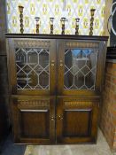 Priory Style Glazed Bookcase