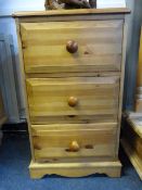 Pine Chest of 3 Drawers