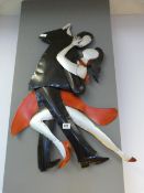 Metal Wall Hanging of A Couple Dancing