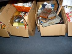 5 Boxes of Assorted Kitchenalia - Recipe Books - Vases - Decorative Ware etc