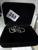 Silver Necklace with Heart Charm