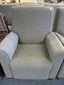 High Back Grey Easy Chair