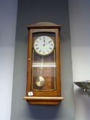 *Seiko Wall Clock with Westminster Chime in Simulated Walnut Case