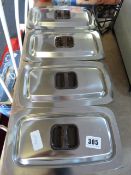 4 Lidded Pyrex Serving Dishes