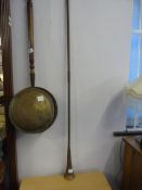 Brass Warming Pan & Post Horn