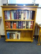 Pine 3 Tier Open Fronted Bookcase