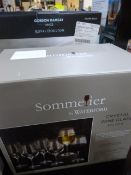 *Set of Waterford 6 Crystal Wine Glasses