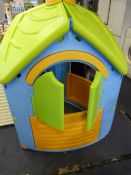 Children's Lime Green & Blue 3 Sided House