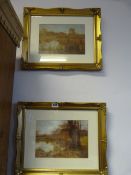 Pair of Gilt Framed Prints Depicting Country Scenes