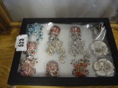 *Box containing Assorted Frog & Insect Brooches