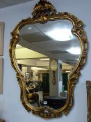Large Gilt Framed Decorative Mirror