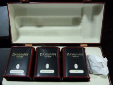 *Dammann Luxury Tea Set with 3 Grades of Tea & Infuser in Circular Black & White Checked Gift Box