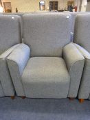 High Back Grey Easy Chair