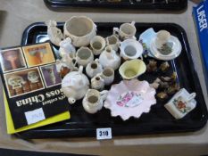 Tray containing Assorted Goss & Other Ceramics