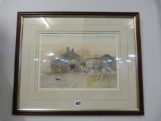 Framed Limited Edition Print of A Farmyard Scene by Baxter