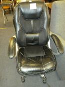 *Black Faux Leather Executive Swivel Chair