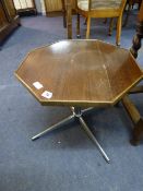 Octagonal Table on Chrome & Aluminium Support