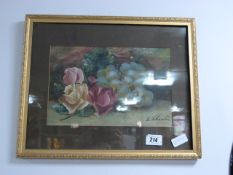 Gilt Framed Oil Depicting Still Life