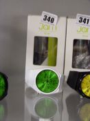 Jam Time Watch - White Strap - Green Face