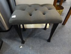 Dressing Table Stool with Upholstered Top
