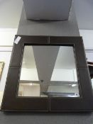 Leather Framed Mirror