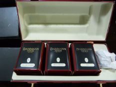 *Dammann Luxury Tea Set with 3 Grades of Tea & Infuser in Circular Black & White Checked Gift Box
