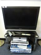 Panasonic Flat Screen Television Set with Sky Box & Panasonic DVD Recorder
