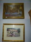 Pair of Gilt Framed Prints Depicting Country & Woodland Scenes