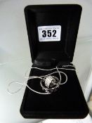 Silver Necklace with Heart Charm