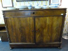 Figured Mahogany Bookcase Base