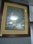 Framed Print Depicting Children Fishing