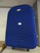 Blue Roll-Along Suitcase