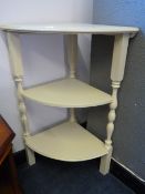 3 Tier Painted Corner What-Not