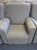 High Back Grey Easy Chair