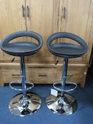 *Pair of Gas Lift Bar Stools