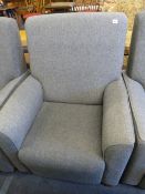 *High Back Grey Easy Chair