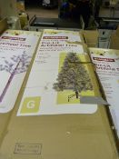 2 x 6ft Pre-Lit Artificial Christmas Trees