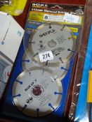 3 Diamond Tipped 4.5 Discs